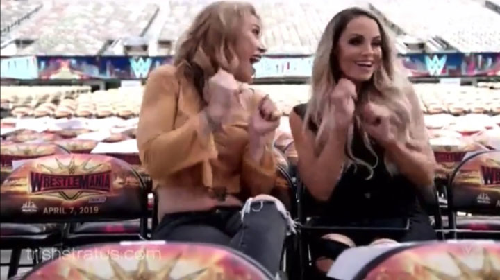 VIDEO: Trish Stratus & Mickie James WWE Playback bloopers: TrishStratus.com exclusive