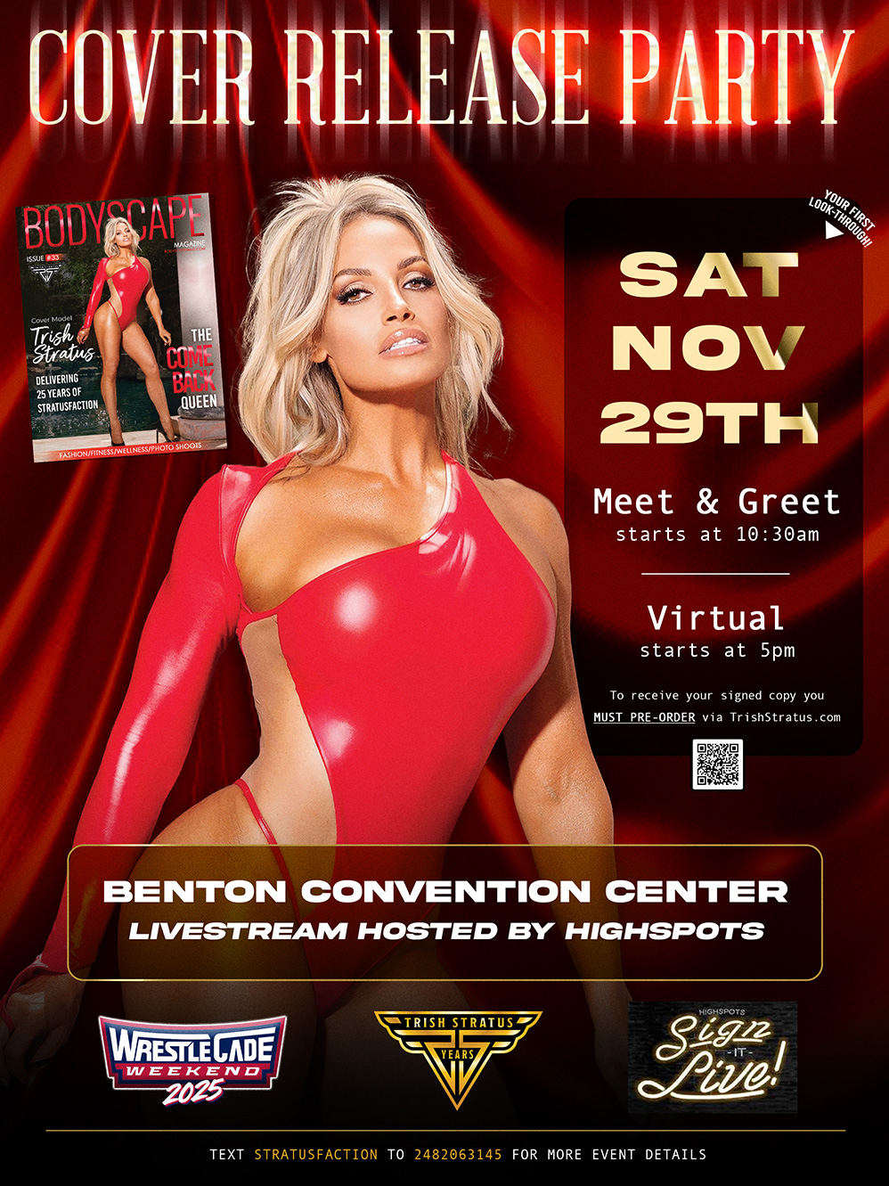 Official cover release party announced for #Trish25 Special Edition of BodyScape Magazine