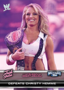Trish's WrestleMania moments featured in upcoming Topps set