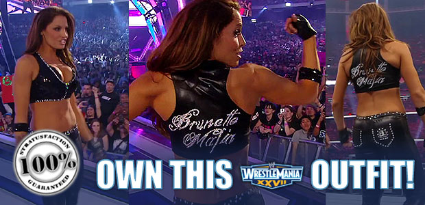 Own Trish's iconic ring attire from WrestleMania 27