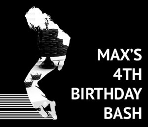 A black & white piano themed party with a hint of Michael Jackson: Max's 4th birthday bash