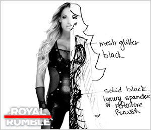 Exclusive: The making of Trish Stratus' Royal Rumble ring attire