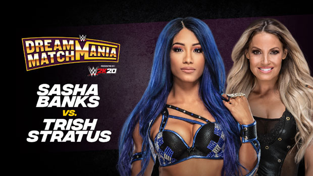 Trish Stratus and Sasha Banks face off in WWE Dream Match Mania