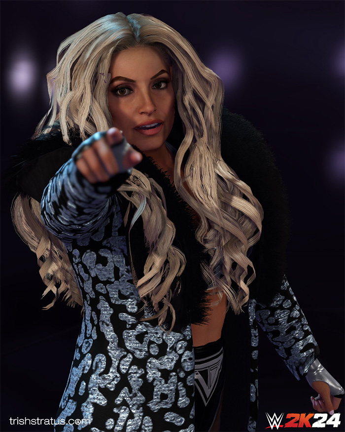 Trish Stratus WWE 2K24 model