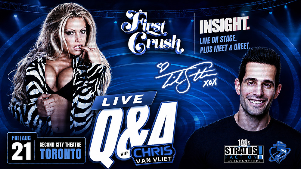 Trish Stratus & Chris Van Vliet team up for 'First Crush Live - Stratus Loading' in Toronto