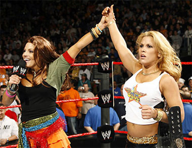 Mickie James talks about working with Trish and the crazed storyline